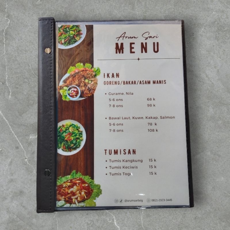 VD PRINTING buku menu